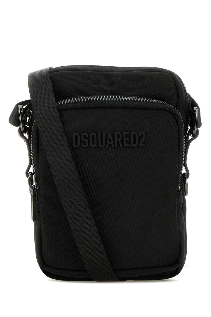 Black canvas Urban crossbody bag