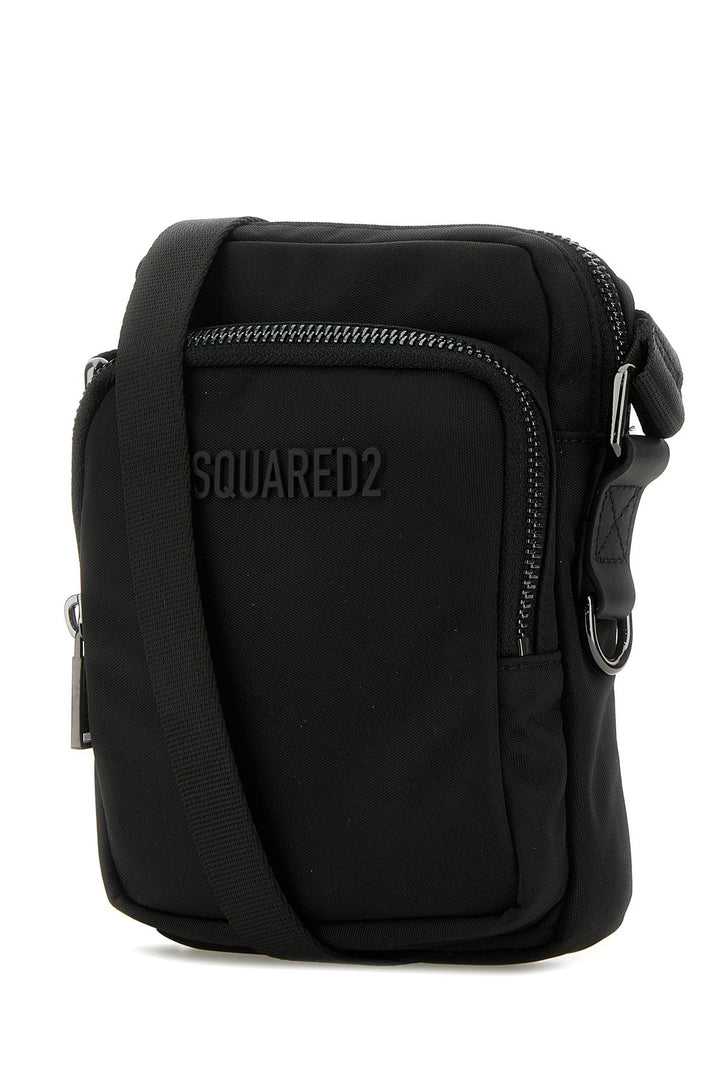 Black canvas Urban crossbody bag