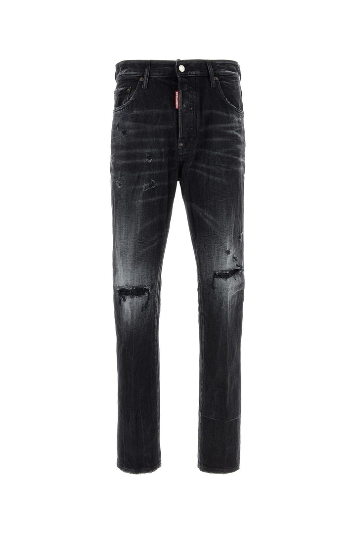 Black denim jeans