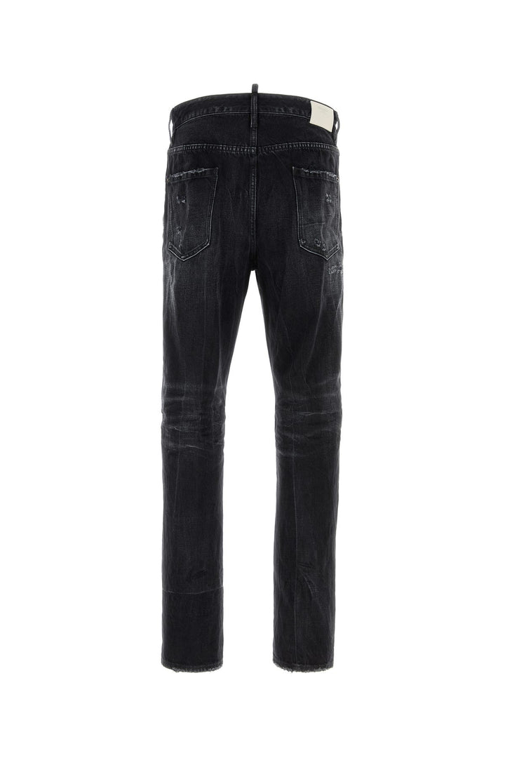 Black denim jeans
