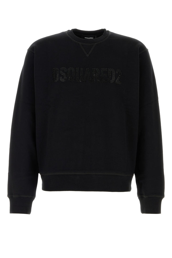 Black cotton sweatshirt