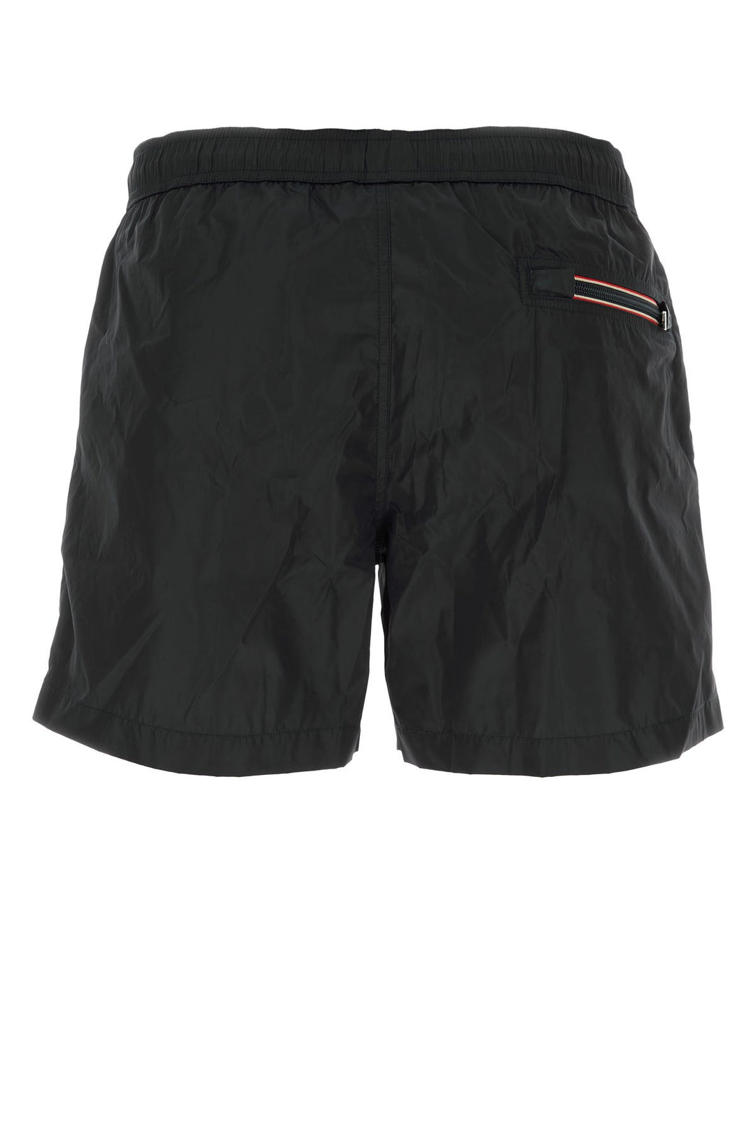Black nylon swimming shorts