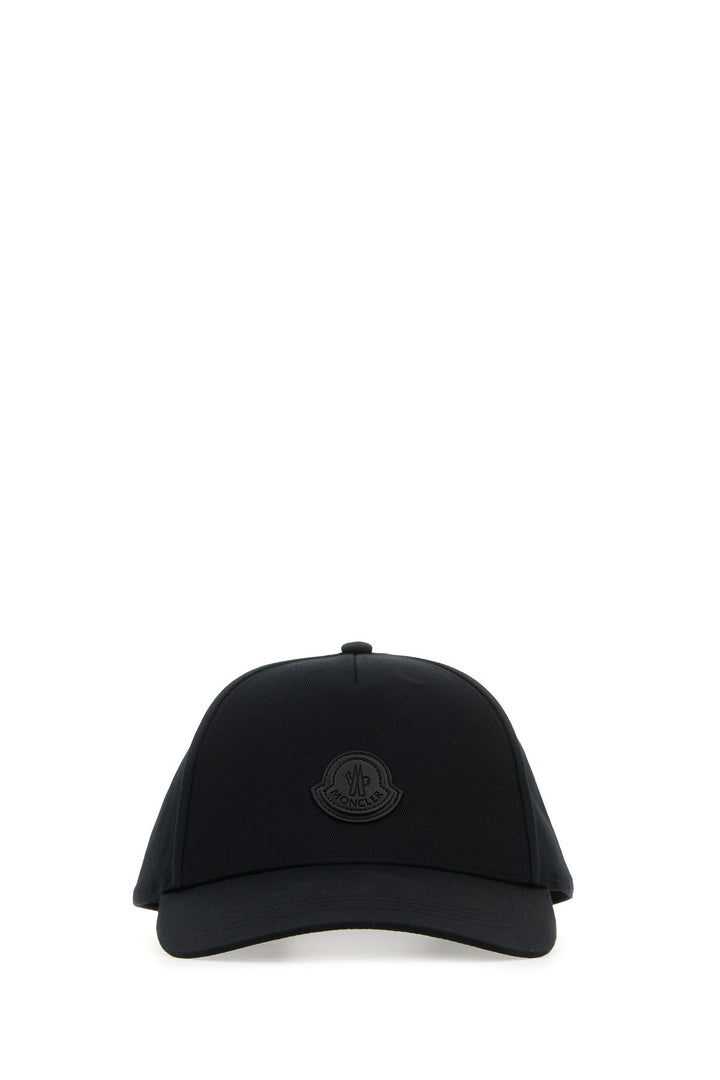 Black cotton baseball cap