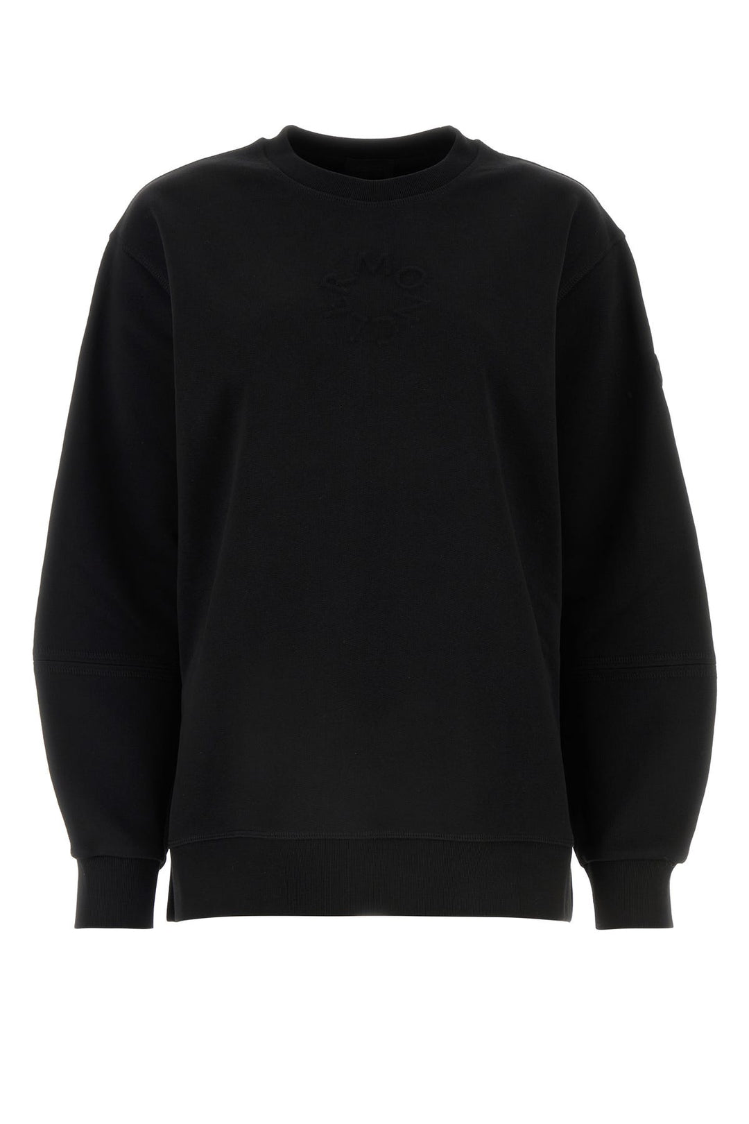 Black cotton oversize sweatshirt