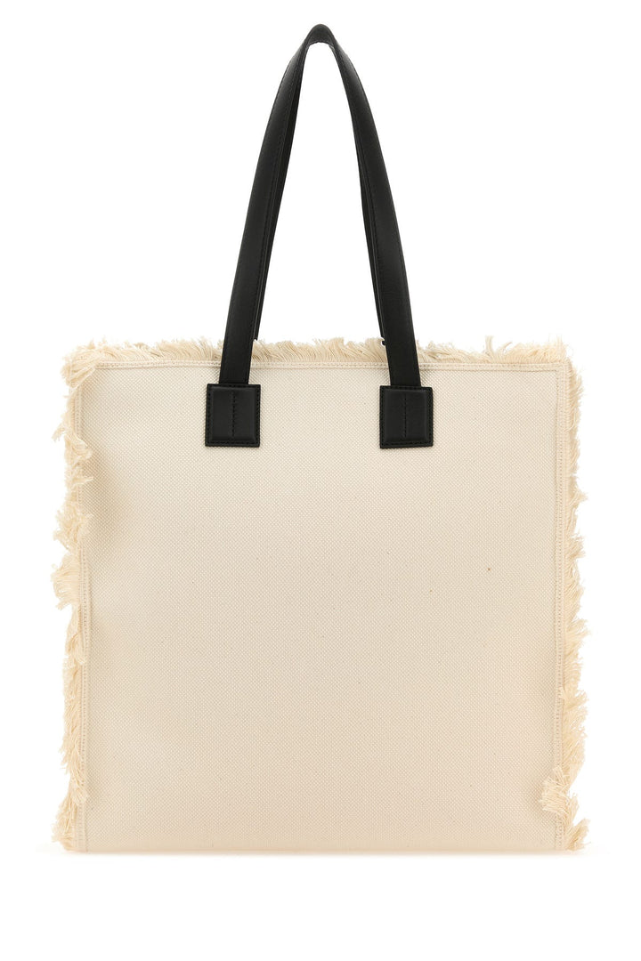 Sand canvas shopping bag