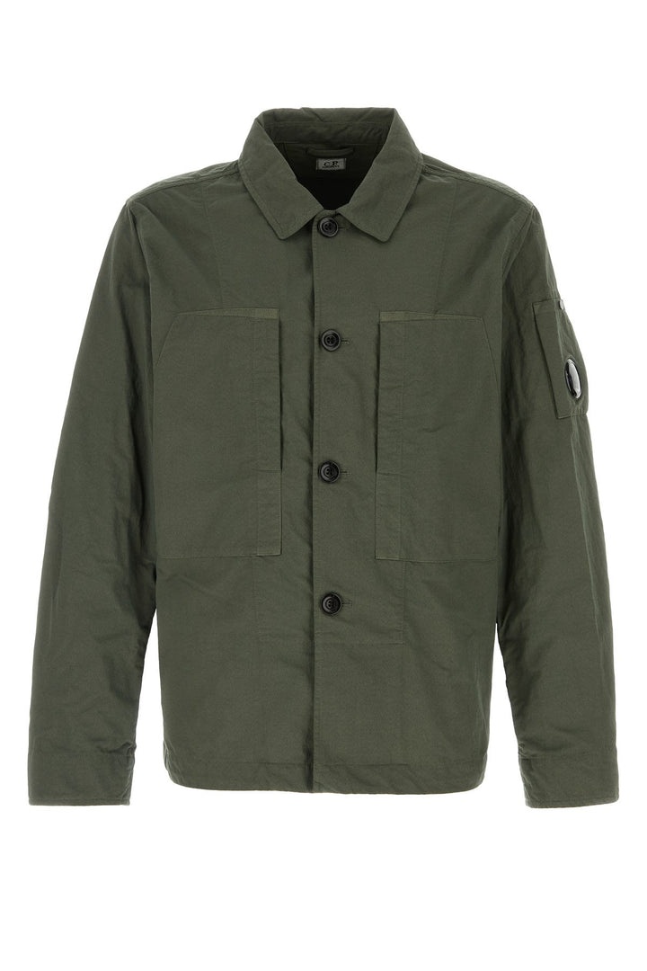 Army green nylon jacket
