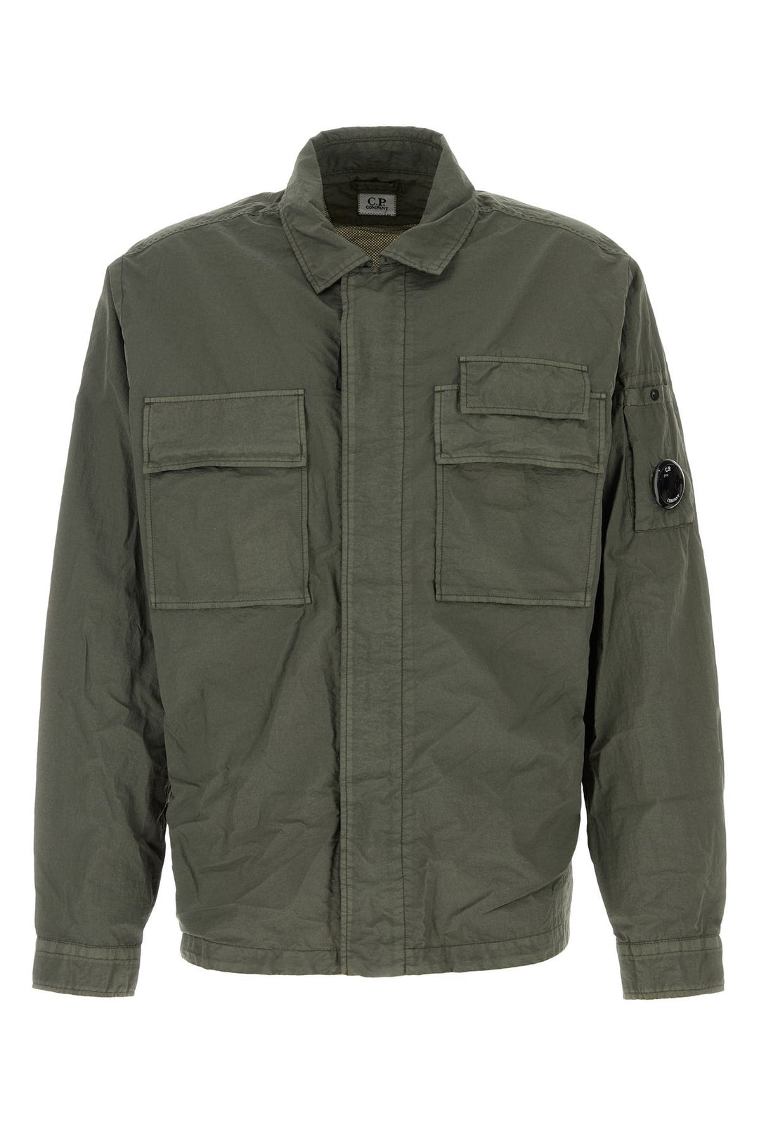 Army green nylon jacket