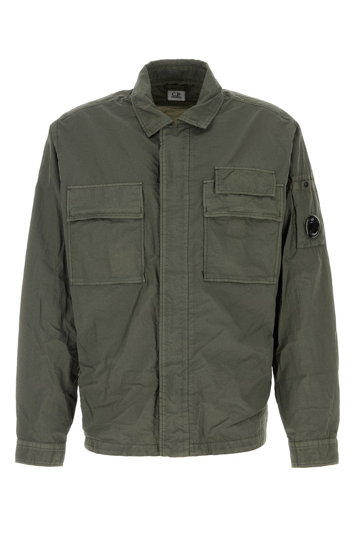 Army green nylon jacket
