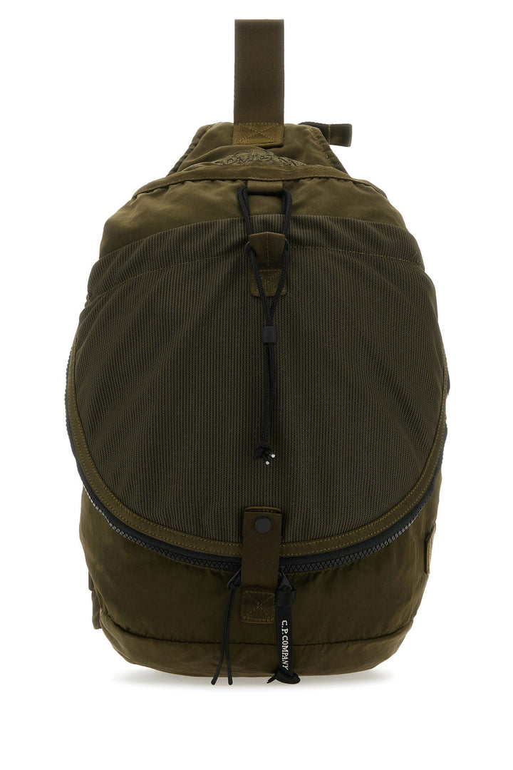 Army green nylon Nylon B crossbody bag