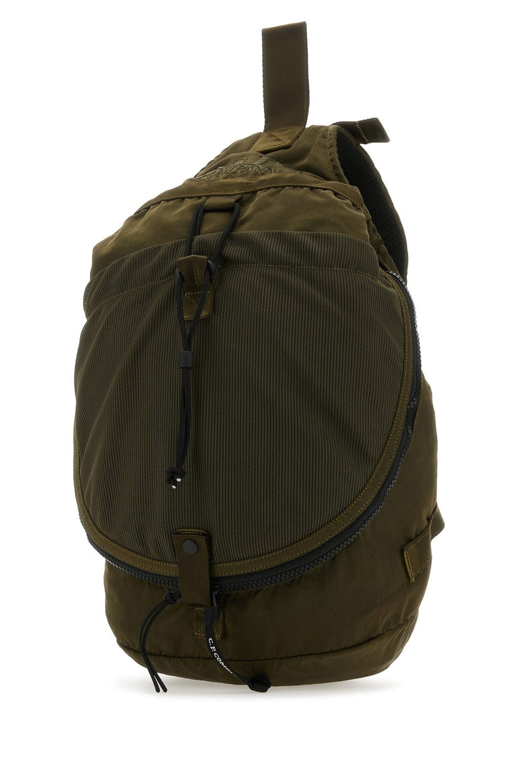 Army green nylon Nylon B crossbody bag
