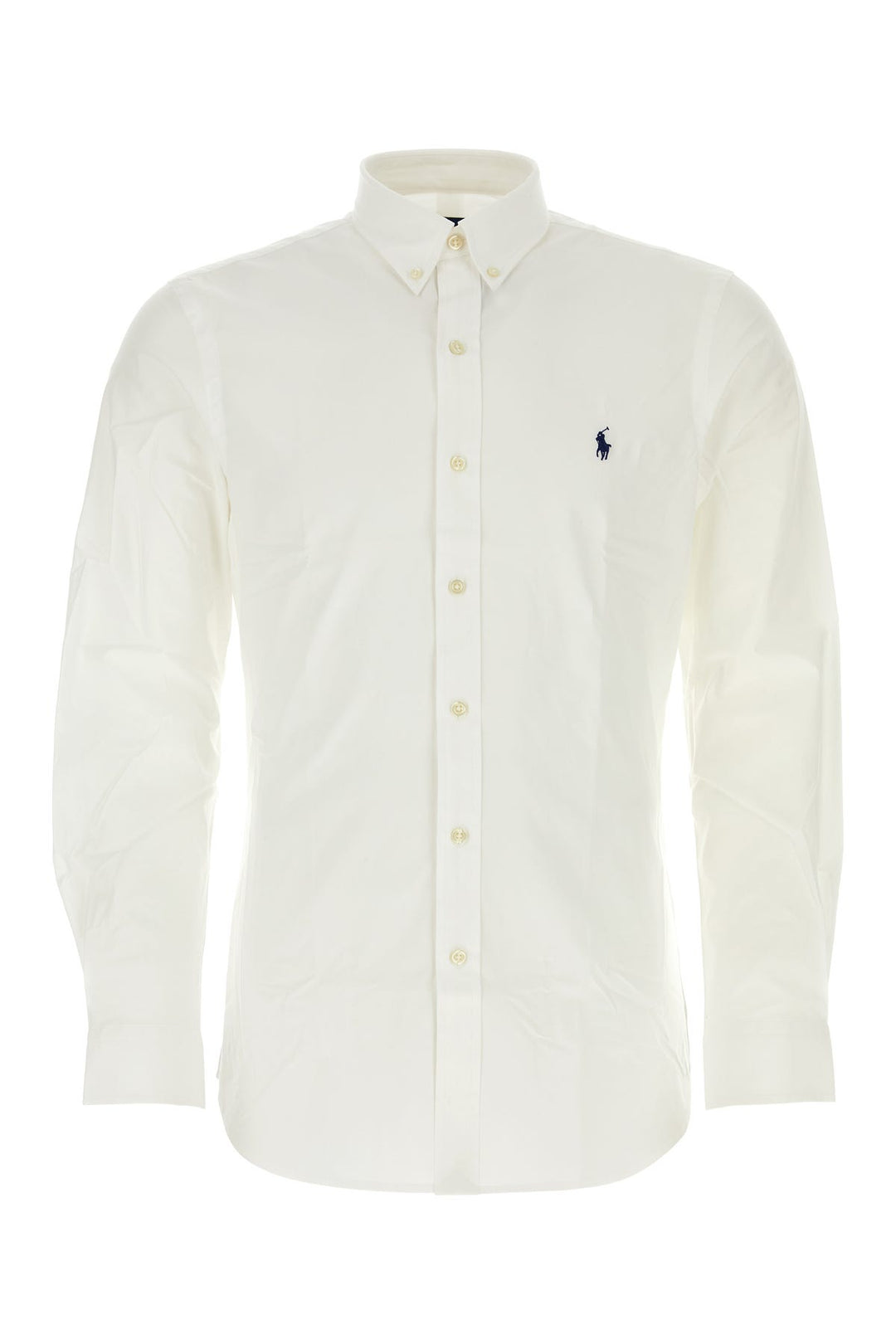 White stretch cotton shirt