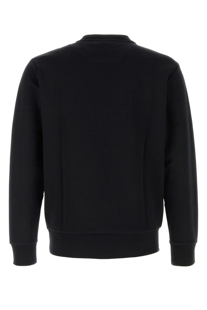 Black stretch cotton sweatshirt
