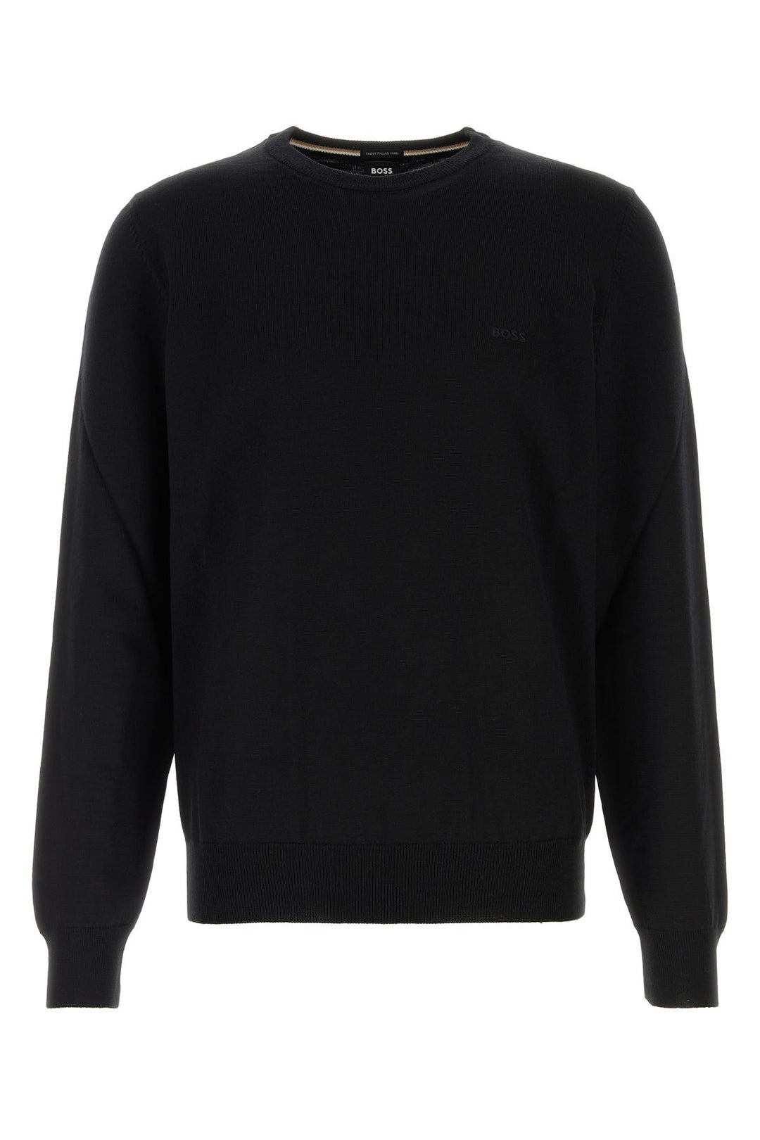 Black wool sweater