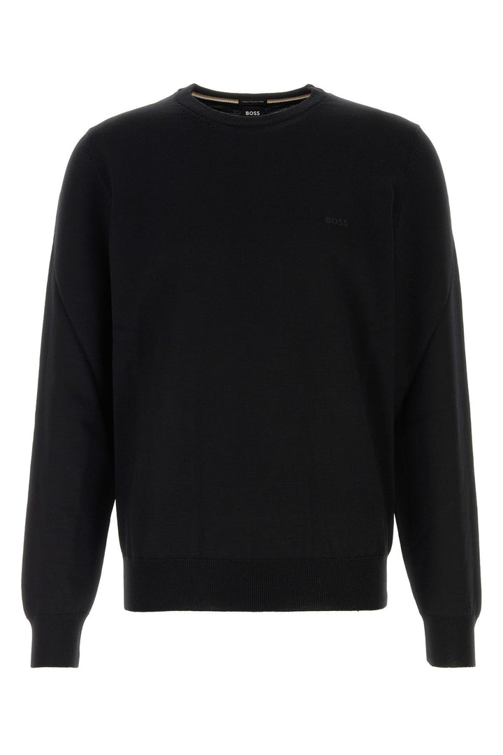 Black wool sweater