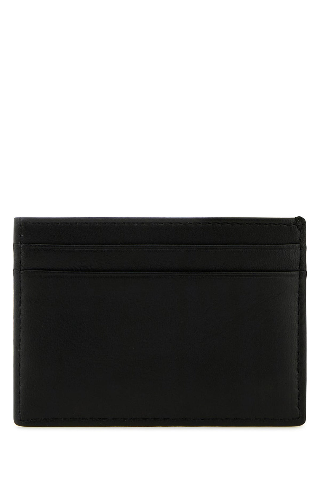 Black leather card holder