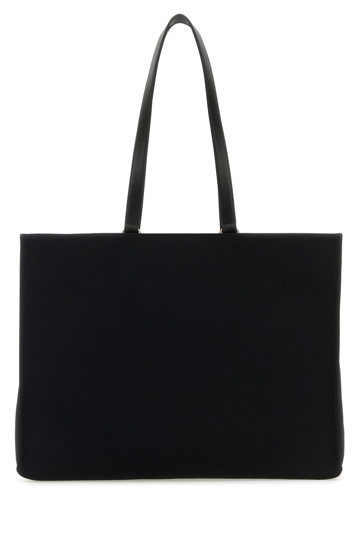 Black canvas large TT Sign shopping bag