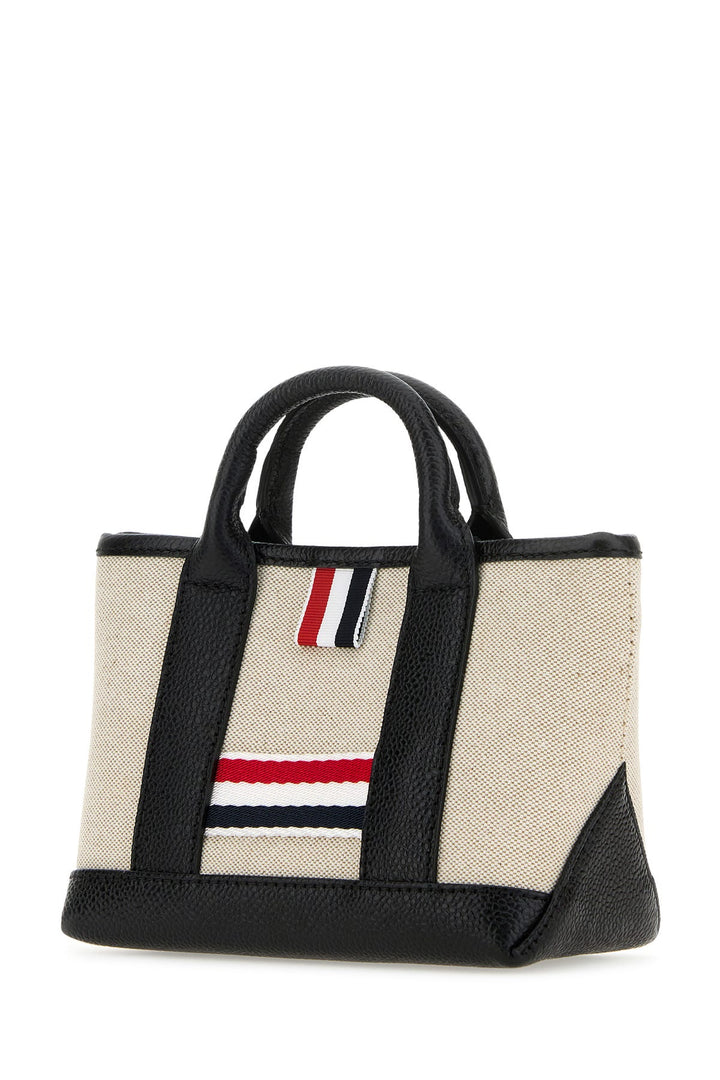 Sand canvas micro Rwb-Stripe handbag