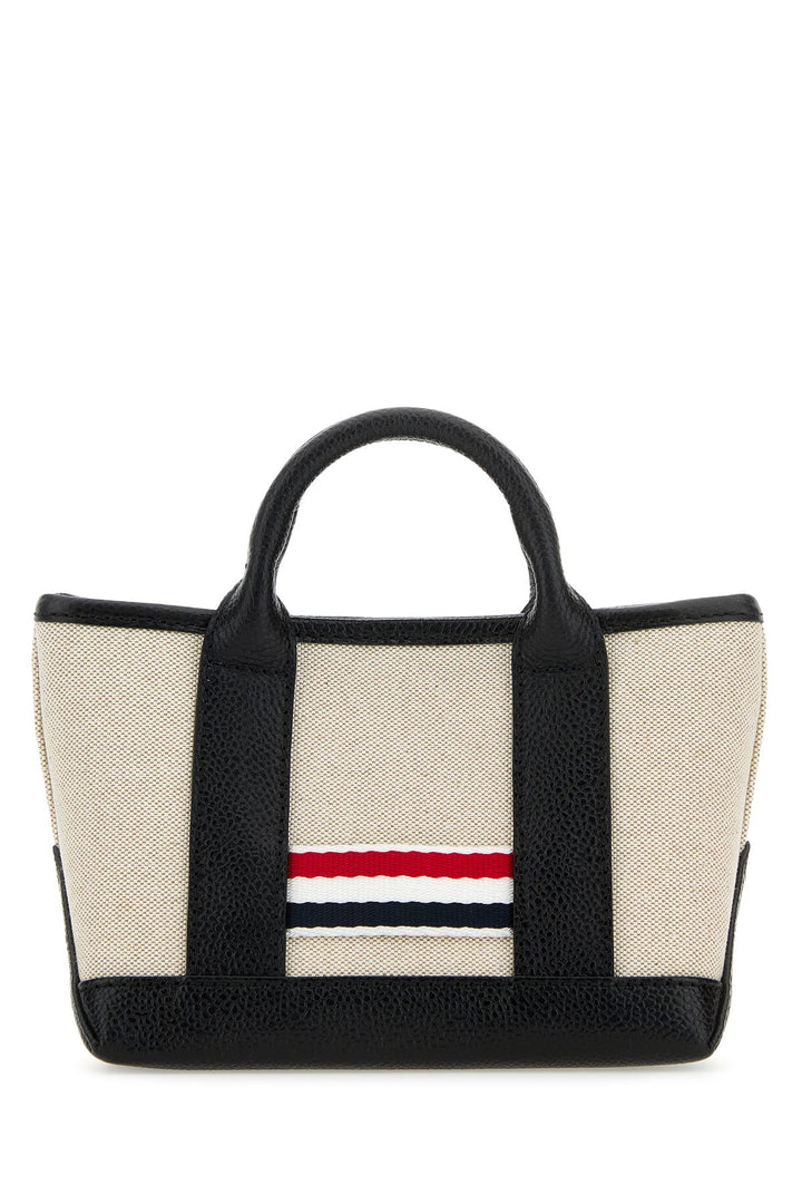 Sand canvas micro Rwb-Stripe handbag