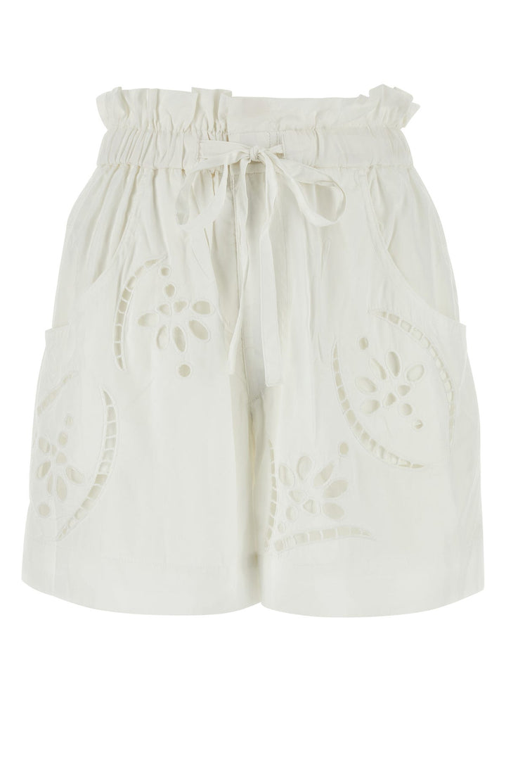 White modal blend Hidea shorts