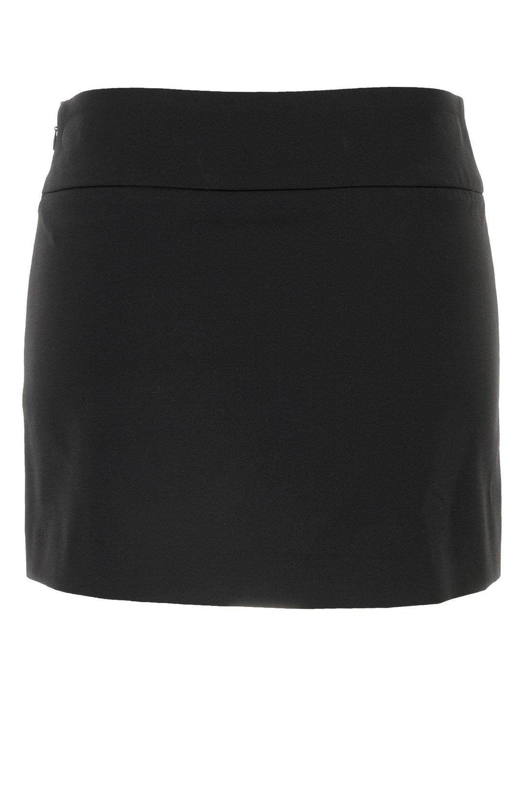 Black stretch polyester blend O-Dixy mini skirt