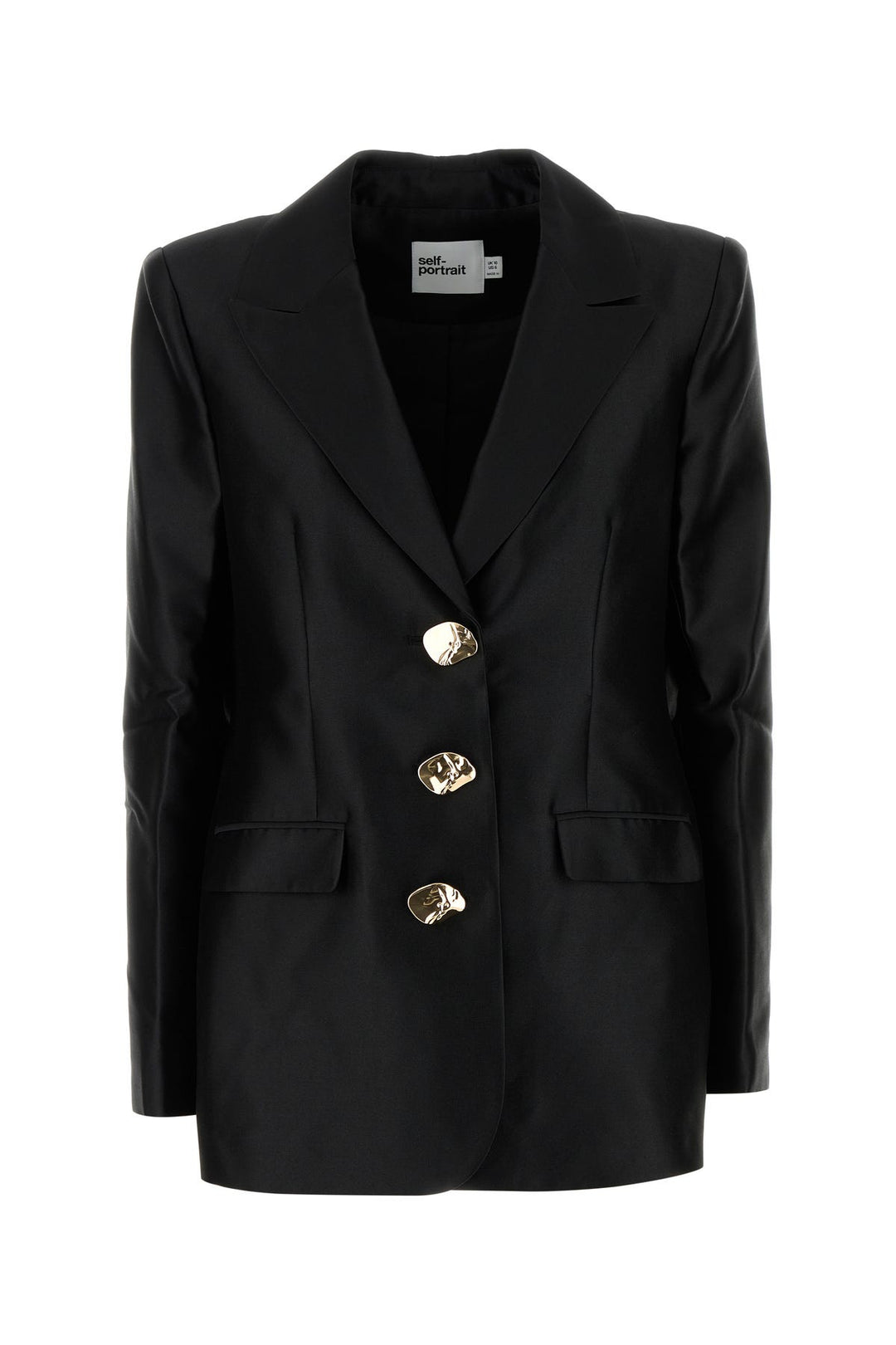 Black taffeta blazer