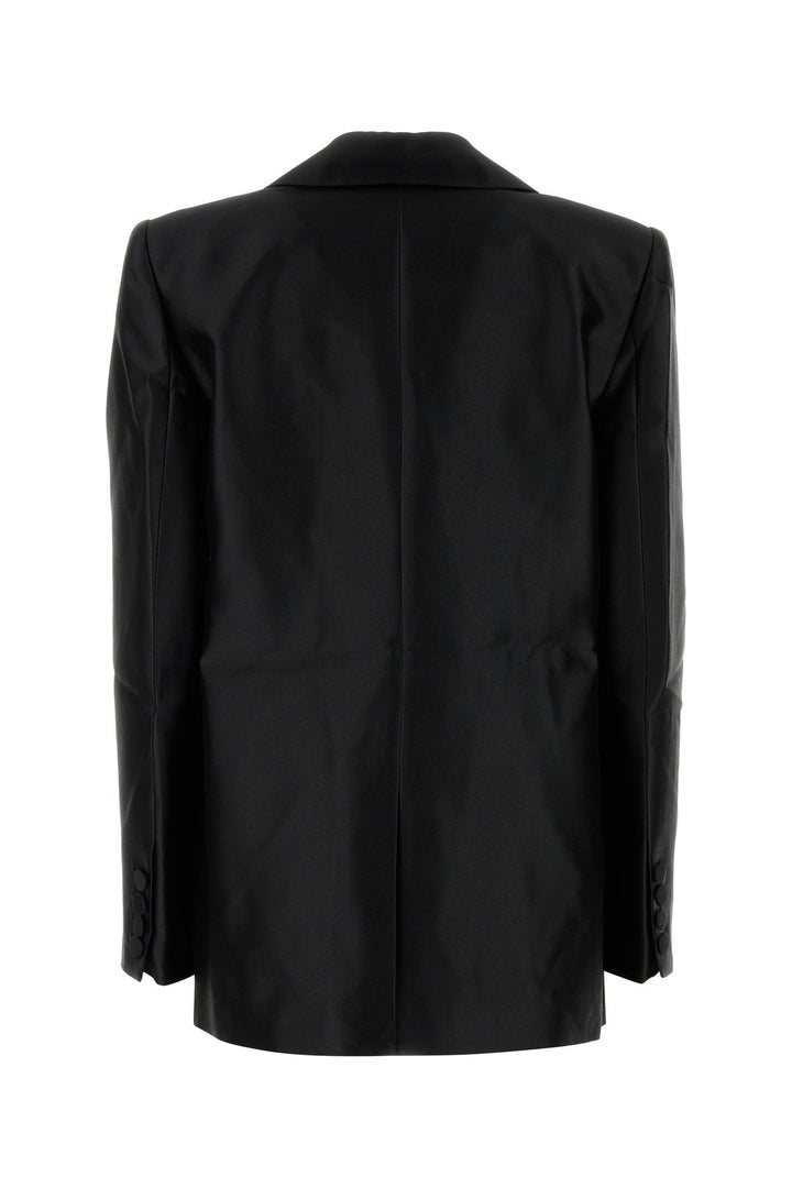 Black taffeta blazer