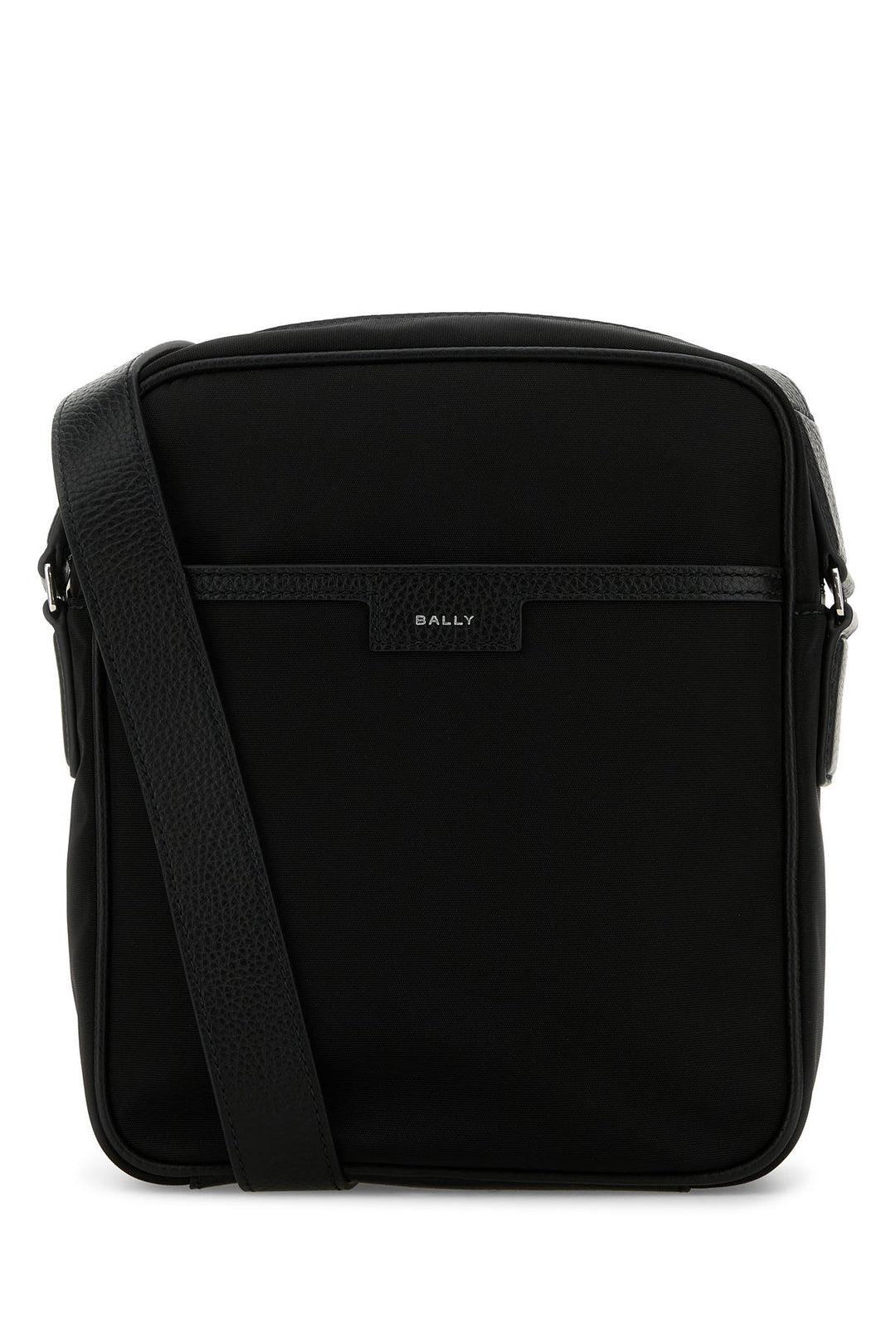 Black fabric crossbody bag