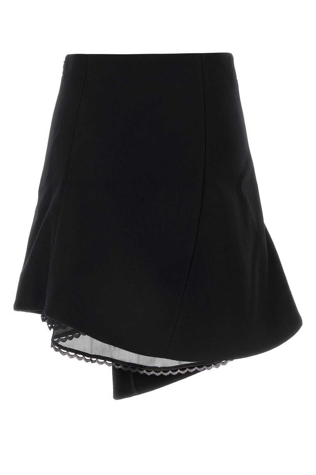 Black wool skirt