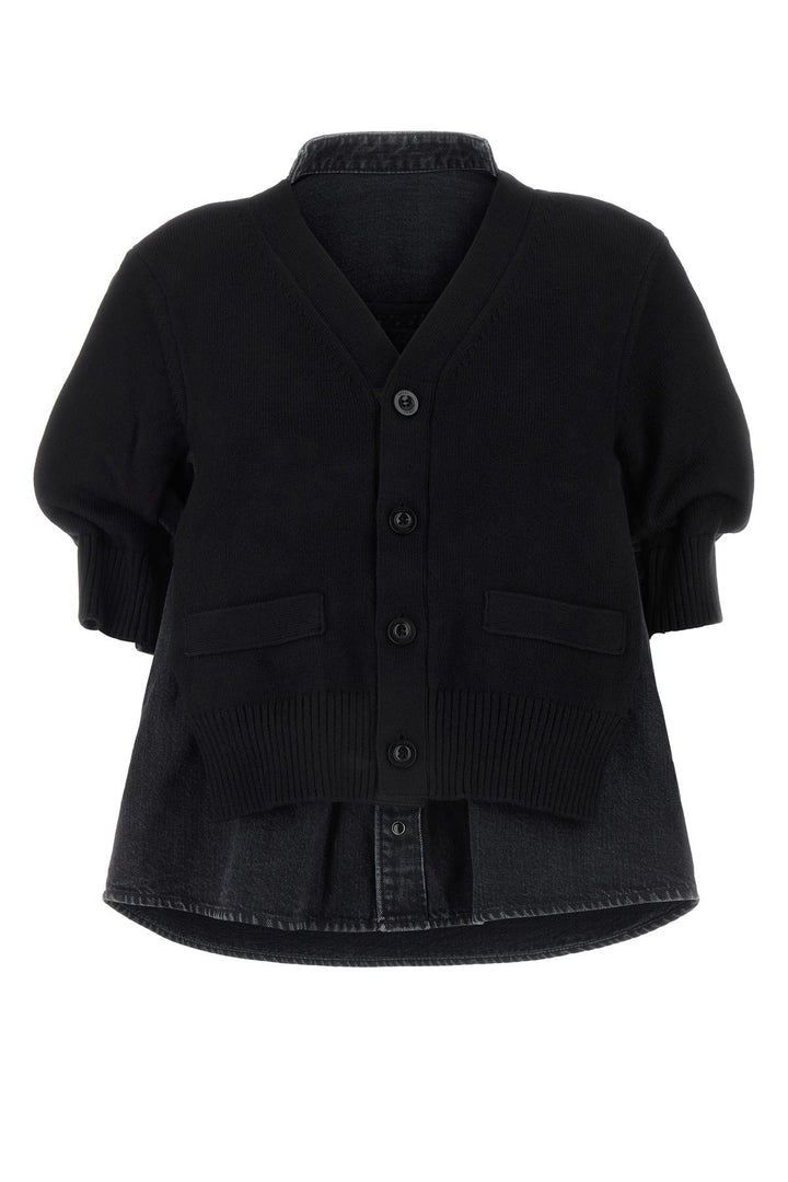 Black denim jacket