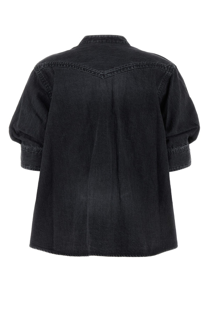 Black denim jacket