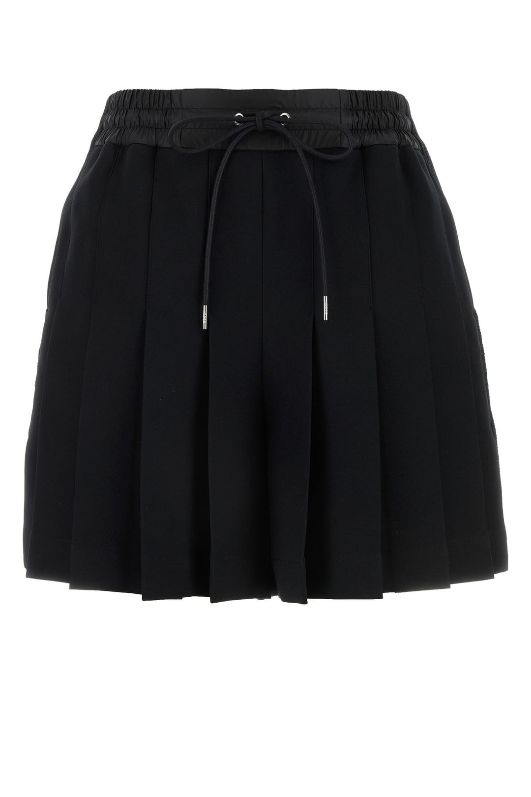 Black polyester shorts