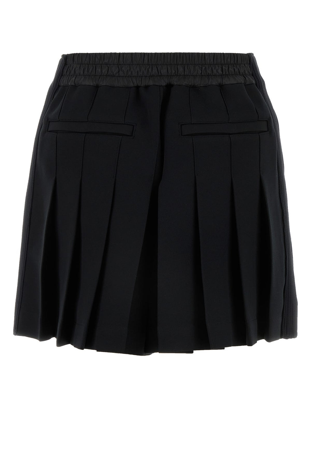 Black polyester shorts