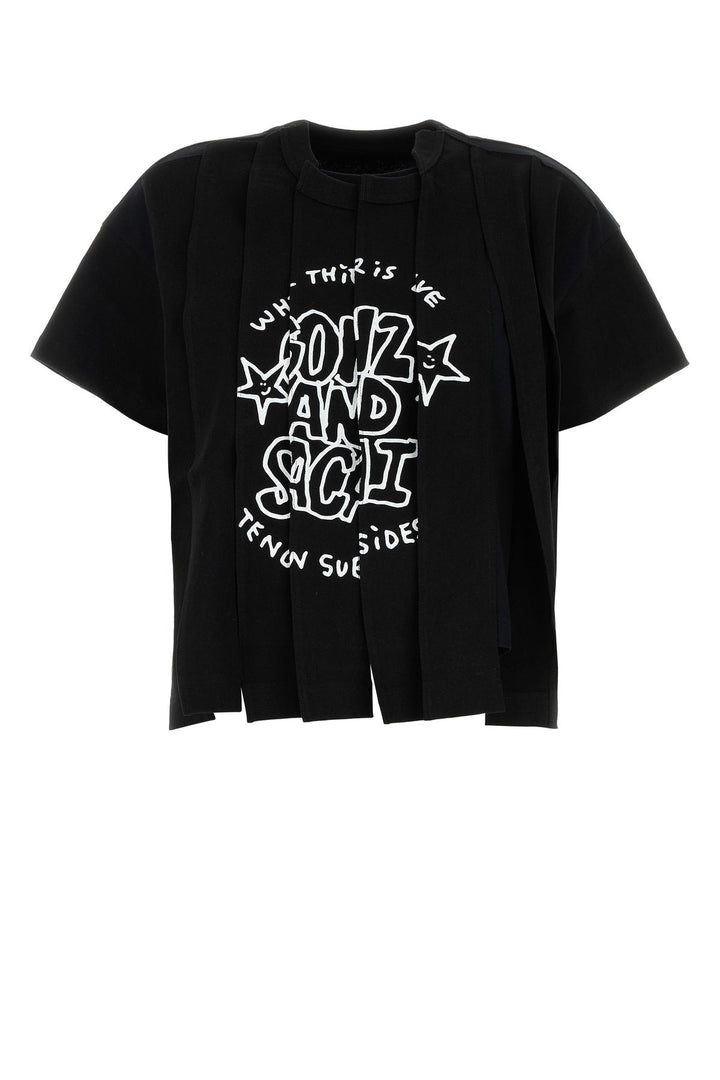 Black cotton oversize t-shirt