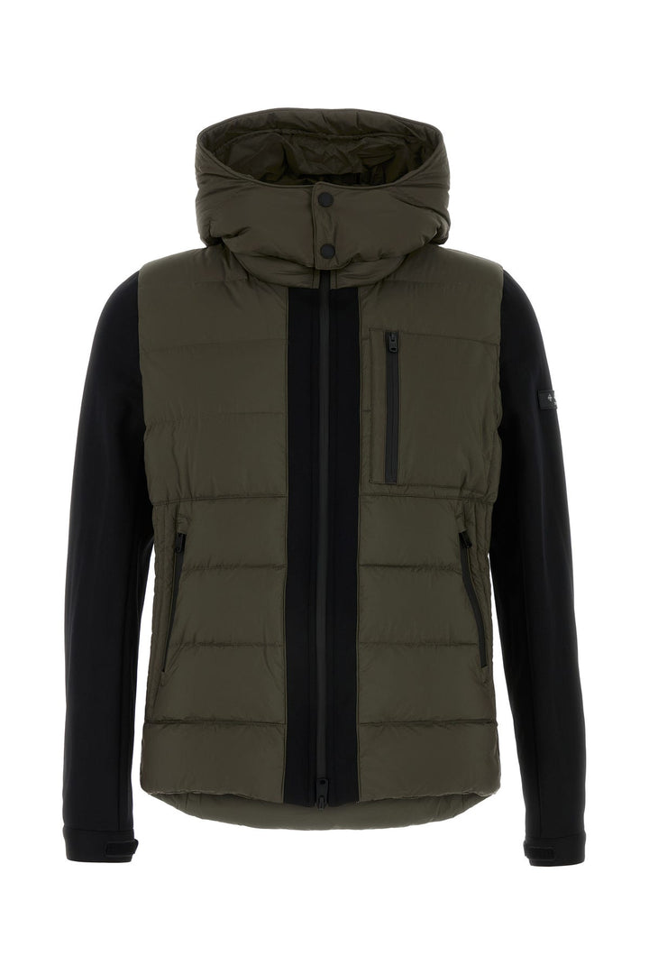 Dark green nylon Taro down jacket