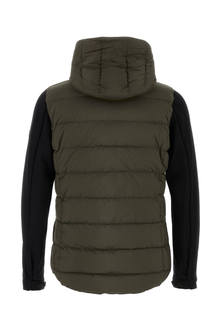 Dark green nylon Taro down jacket