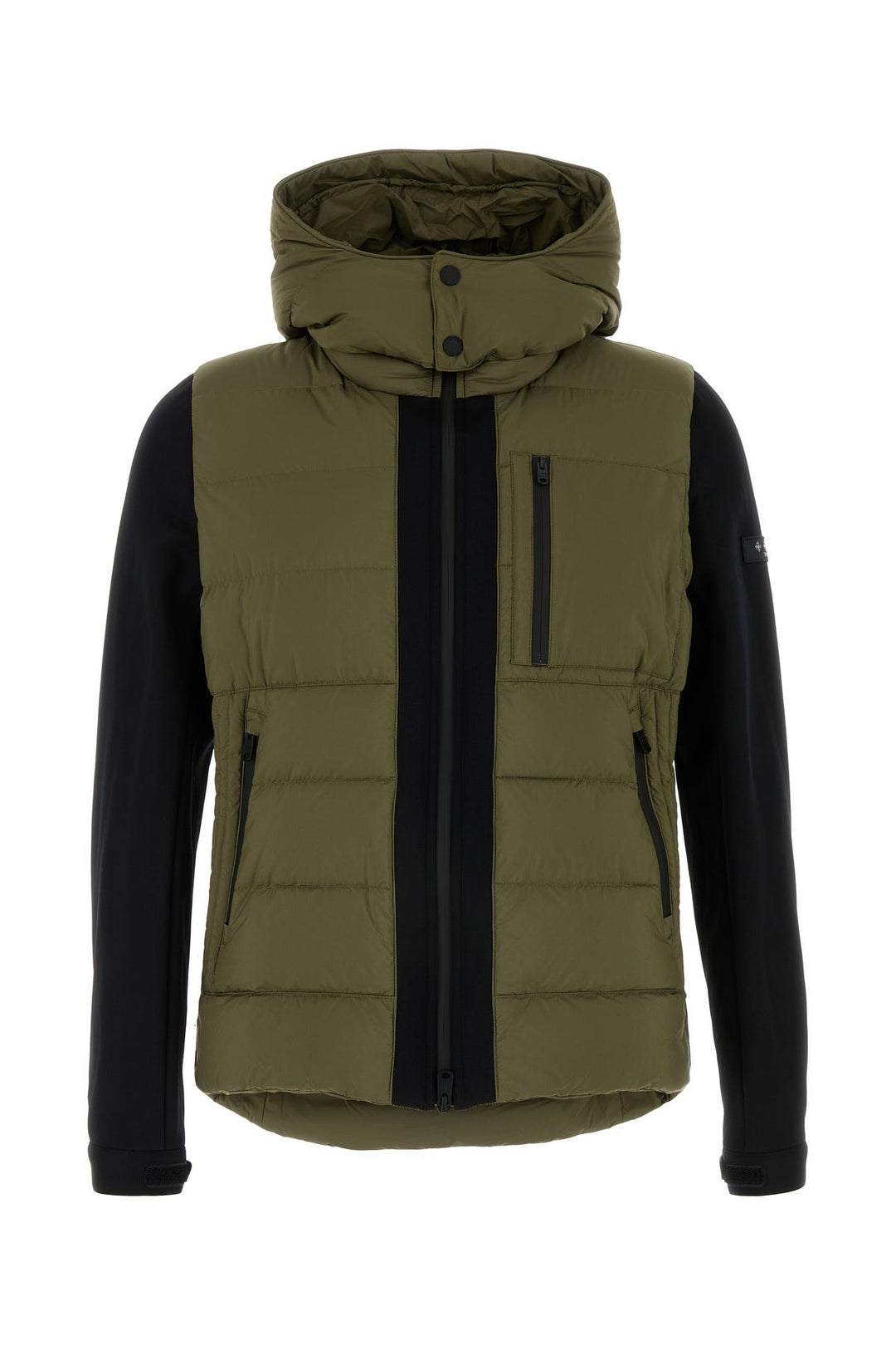 Army green nylon Taro down jacket