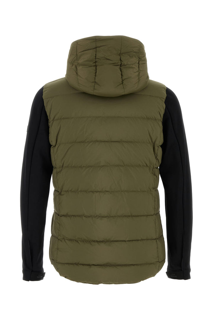 Army green nylon Taro down jacket
