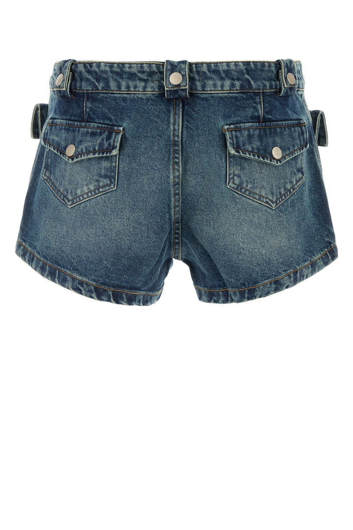 Stretch denim Micro shorts