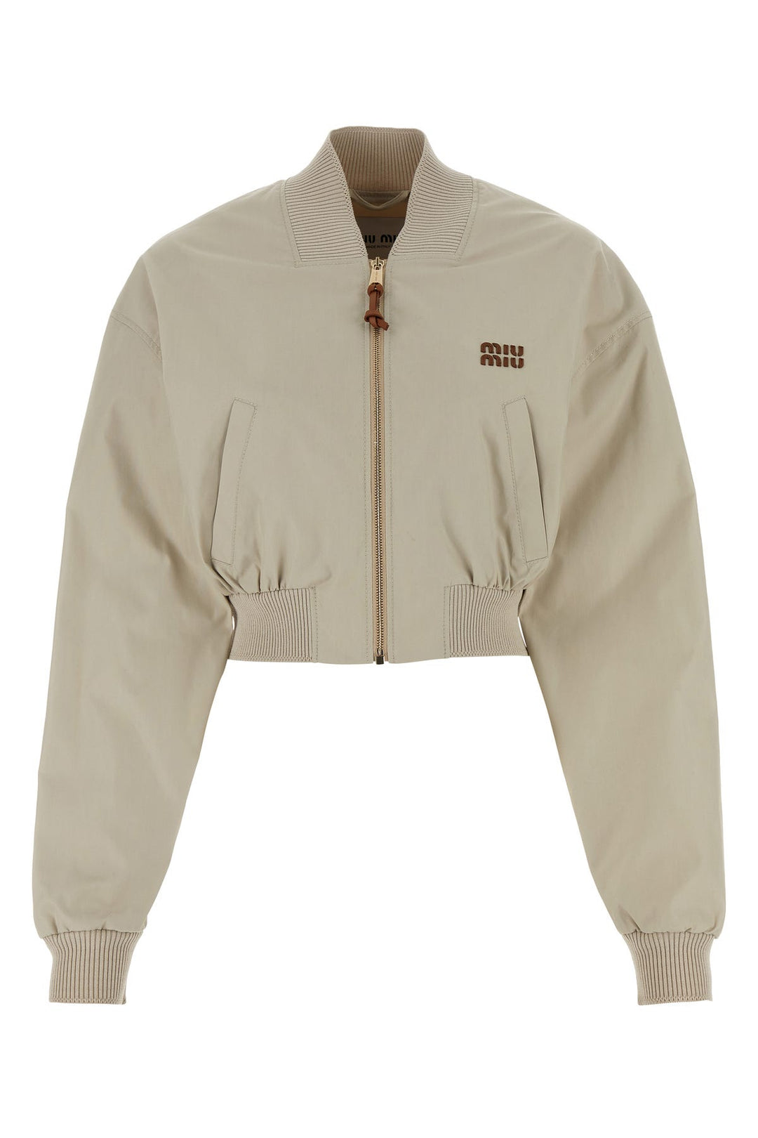 Sand cotton blend jacket