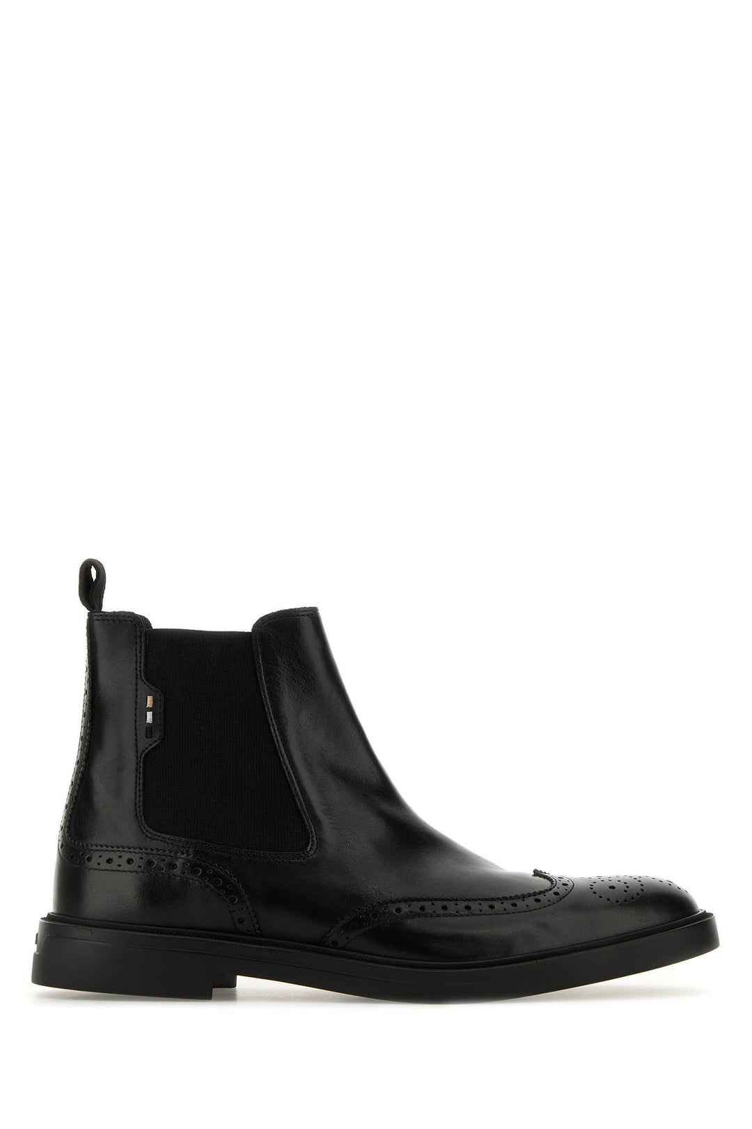 Black leather Calev ankle boots
