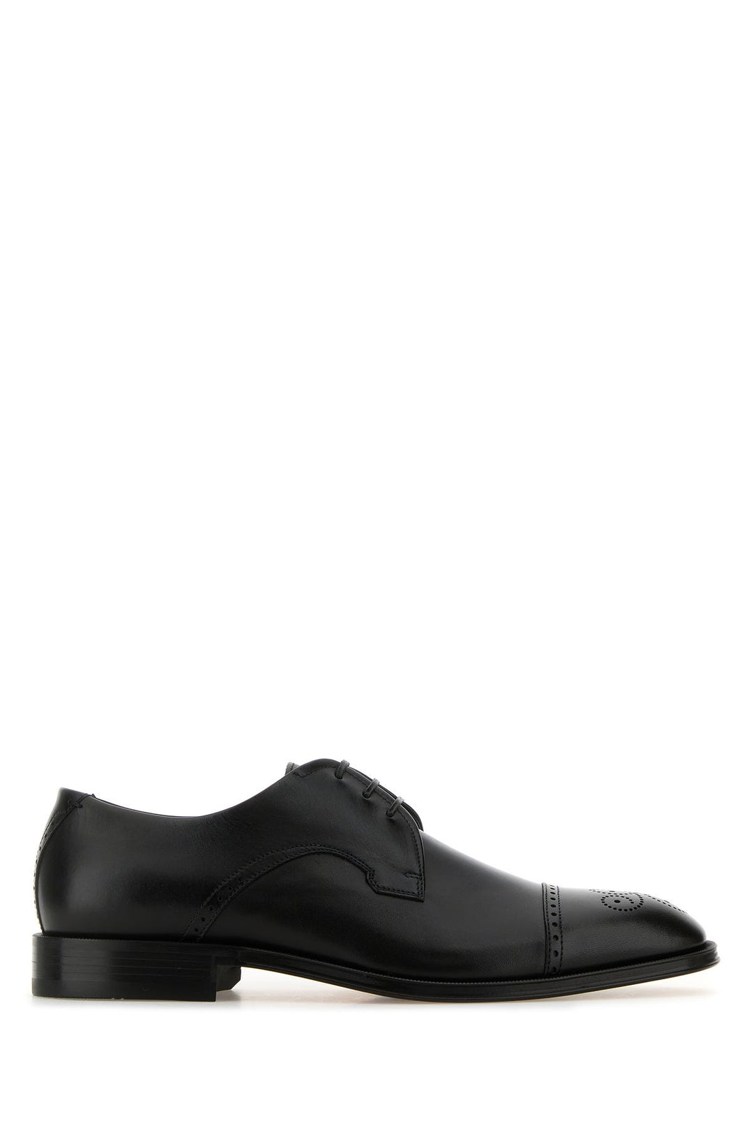 Black leather Derrek lace-up shoes