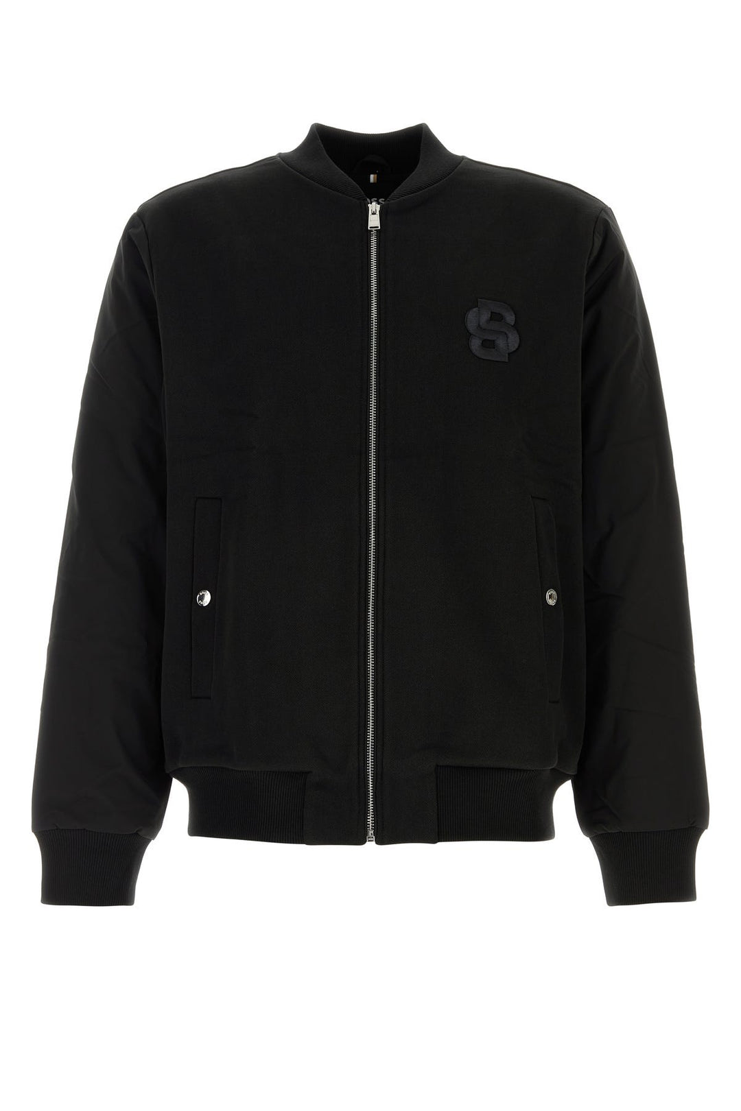 Black cotton Salieri bomber jacket