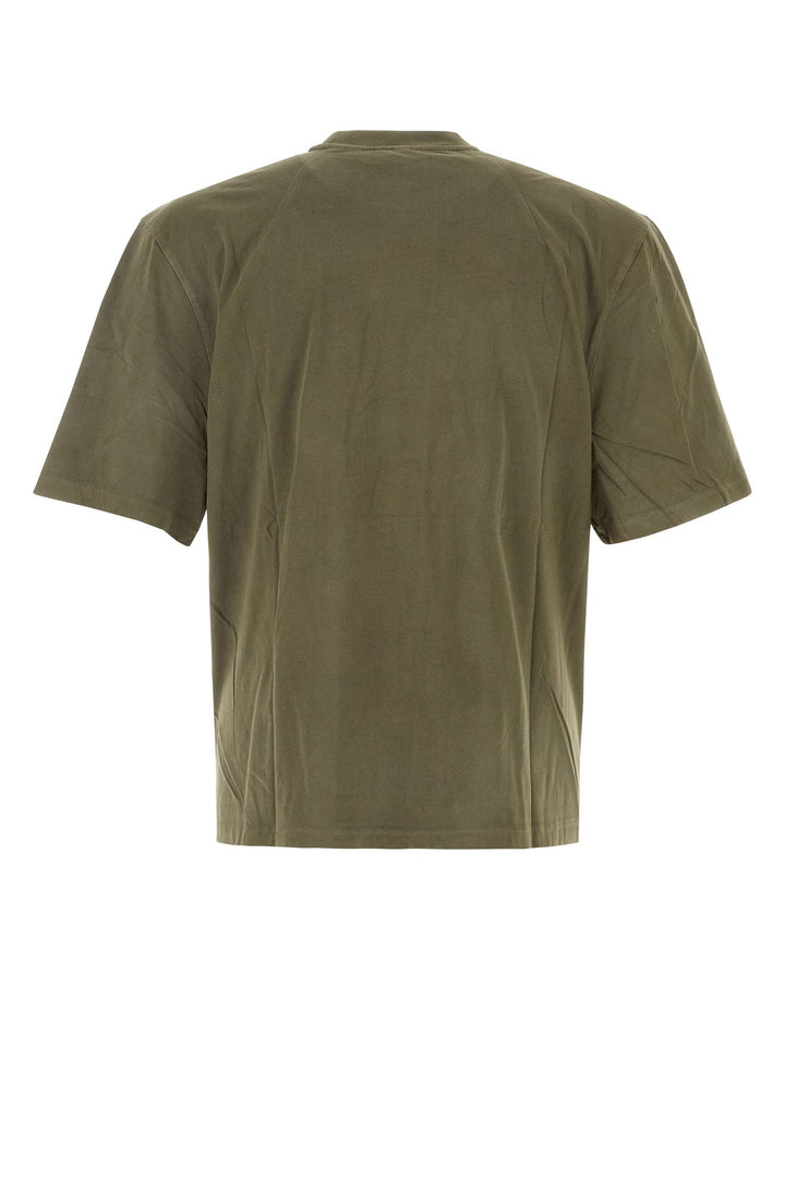 Army green cotton t-shirt