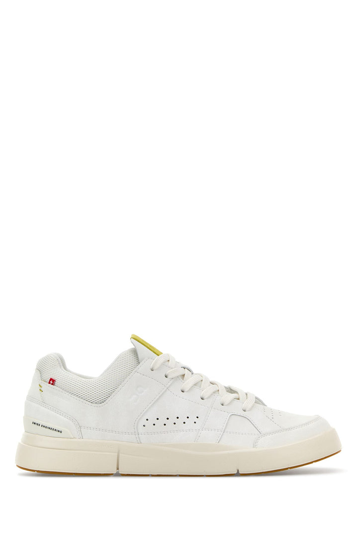 White synthetic leather and fabric The Roger Clubhouse sneakers