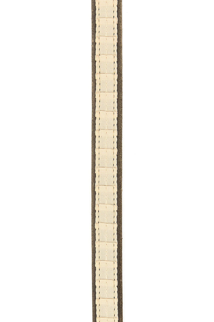 Two-tone suede belt