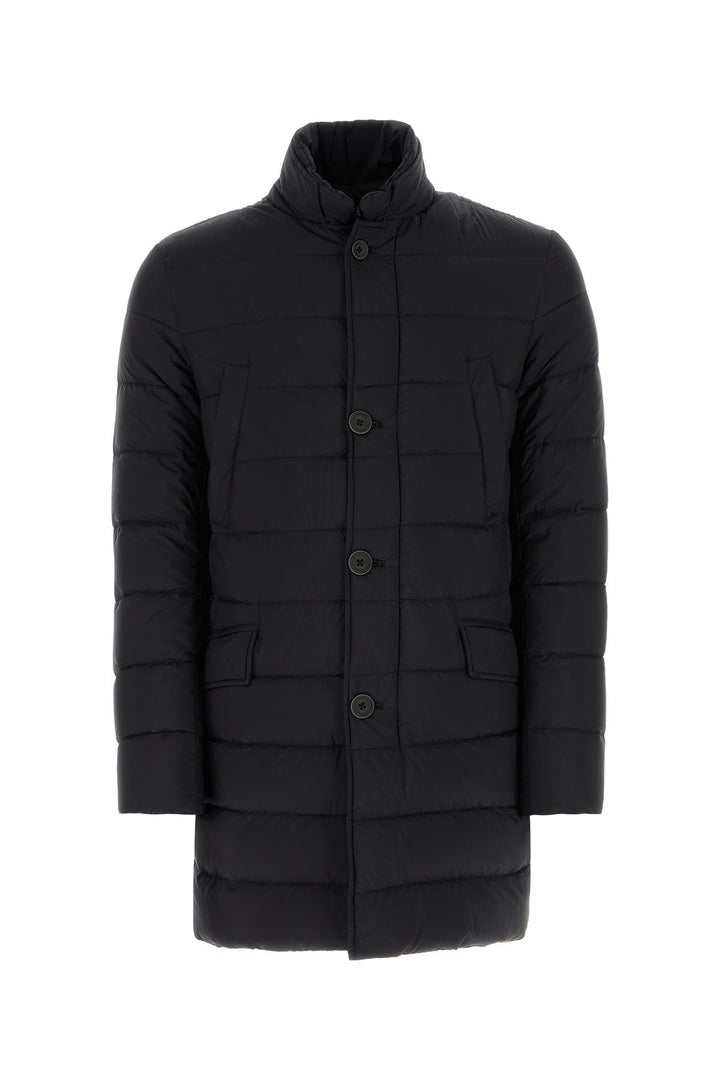 Black nylon padded jacket