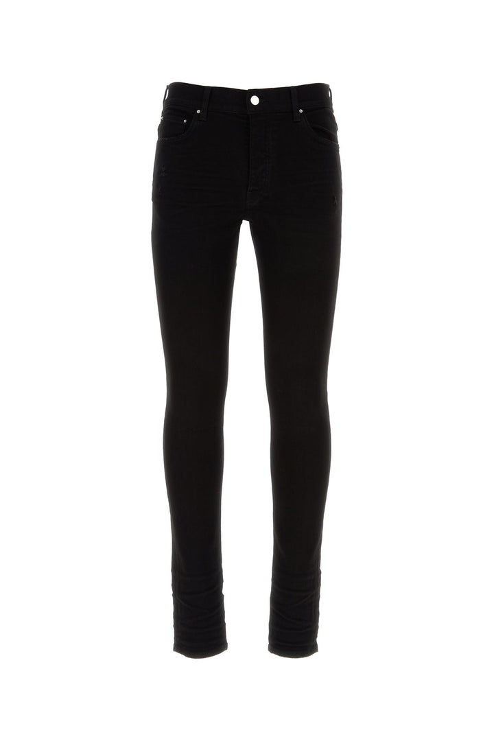 Black stretch denim jeans