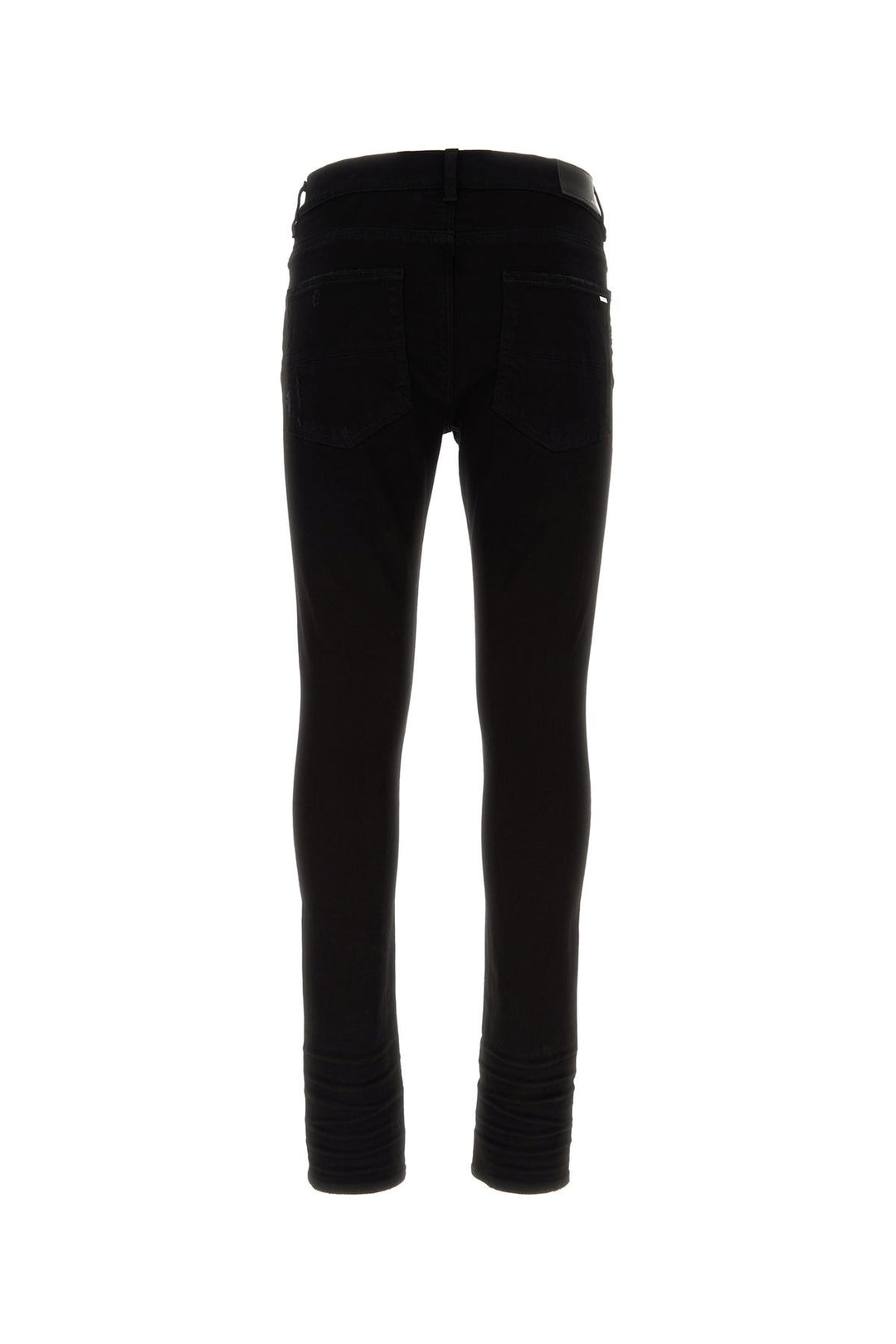 Black stretch denim jeans