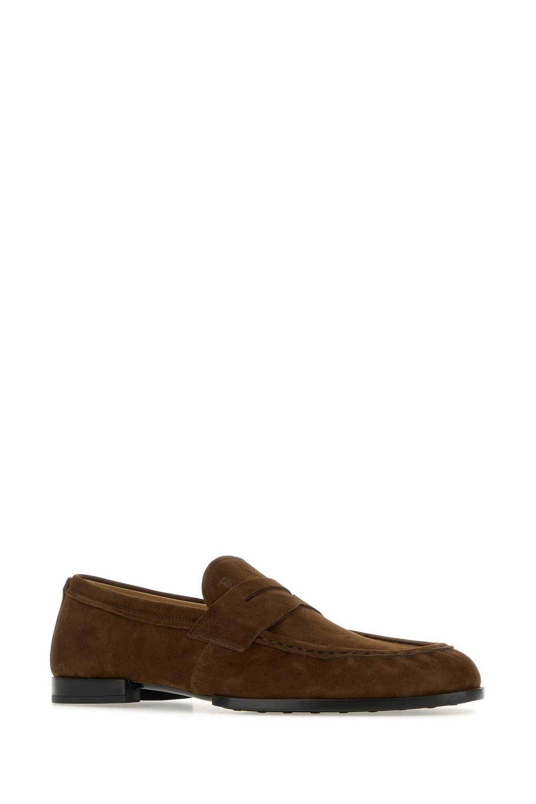 Brown suede loafers