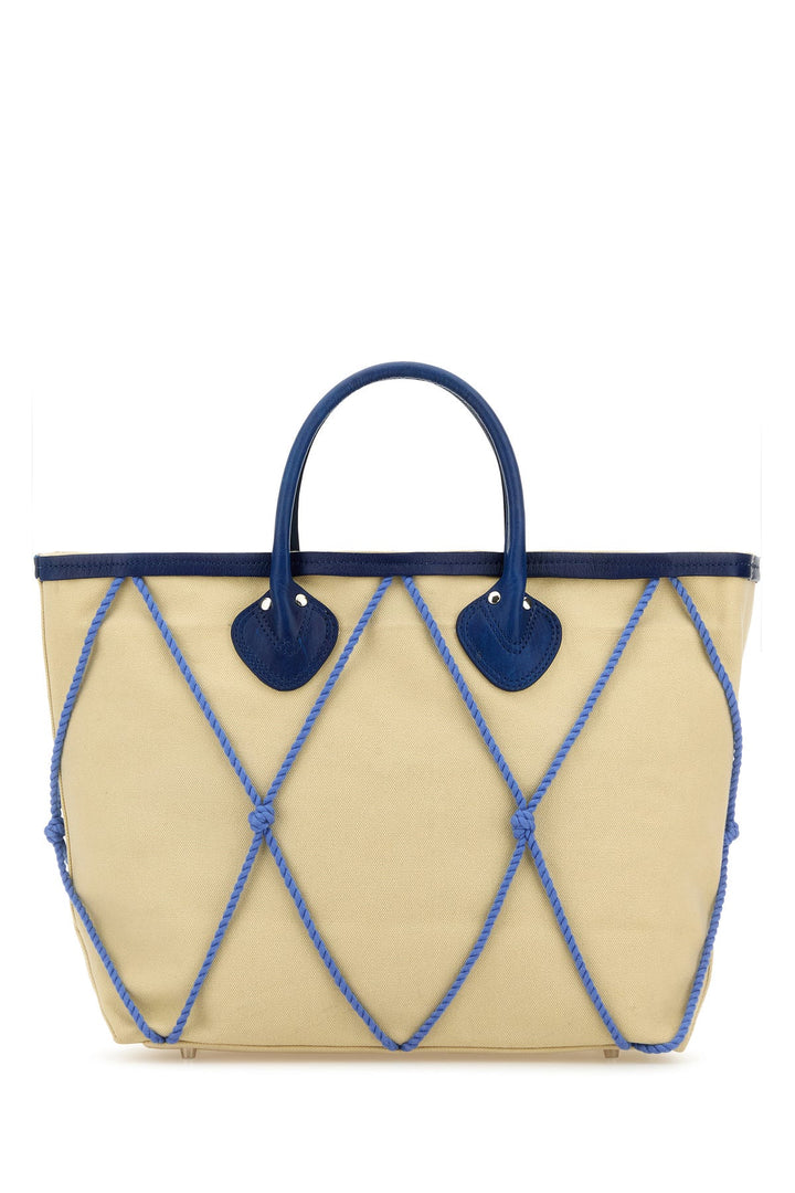 Cream canvas shopping bag
